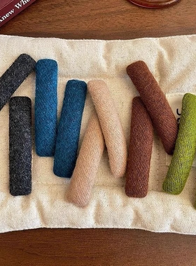 韩系纯色布艺长方形发夹女前额刘海夹侧边夹BB夹一字夹子发卡发饰