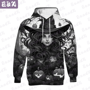 Halloween Hoodies For Women New Daily Pullover Women's Hoody