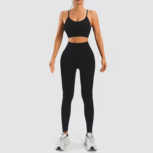 Women Sports Suits Running Tanks Pants Gym Sets Womenswear