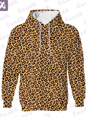 Leopard Hoodies For Women Hoody Autumn Tiger Stripes Hoodies