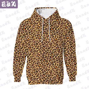 Leopard Hoodies For Women Hoody Autumn Tiger Stripes Hoodies