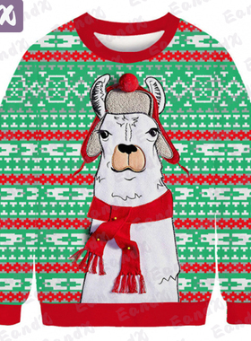 Sublimation Women Hoodies Long Sleeves Christmas Sweatshirts