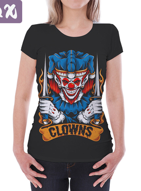 USA Joker T-Shirts For Women Crewneck T-Shirts For Men Tees