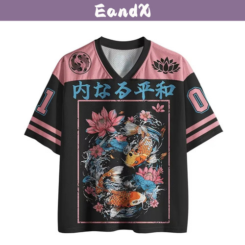新款时尚女士T恤V领日常街拍短袖