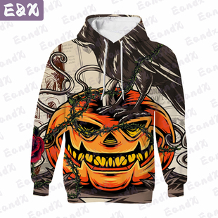 Women's Hoodies Halloween Hoody Euro and USA Style Pullovers