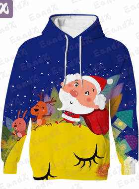 Women's Hoodies Christmas Hoody Euro and USA Style Pullovers