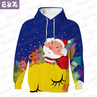 Women's Hoodies Christmas Hoody Euro and USA Style Pullovers