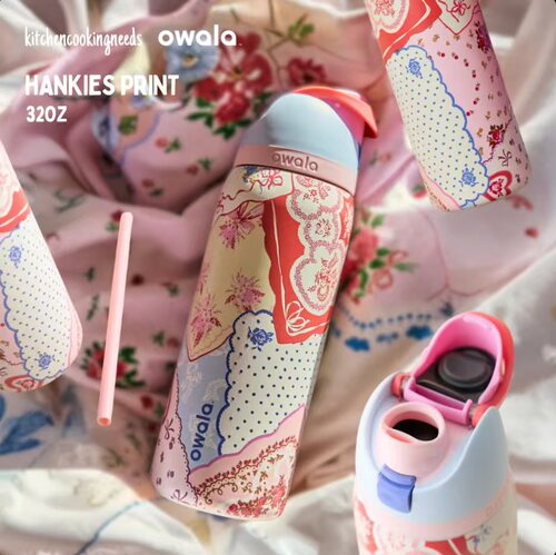 owaLa不锈钢双饮吸管保温杯