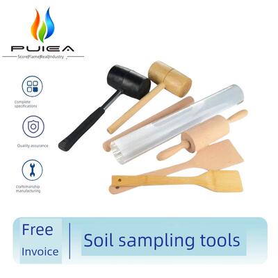 土破碎工具：木辊，木锤，橡胶锤，有机玻璃棒四件套，竹铲取样套装，选购