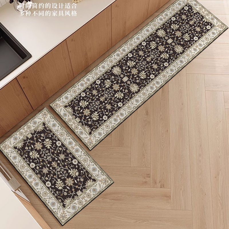 厨房地垫2025新款吸水防滑免洗脚垫耐脏垫子易清洁地毯多色可选