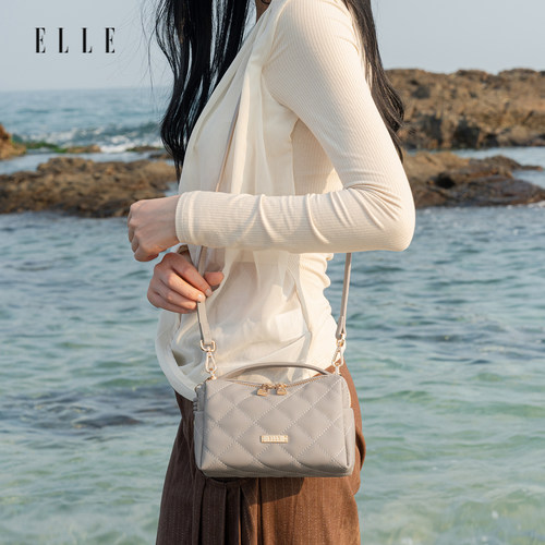 ELLE斜挎女包枕头包高级感