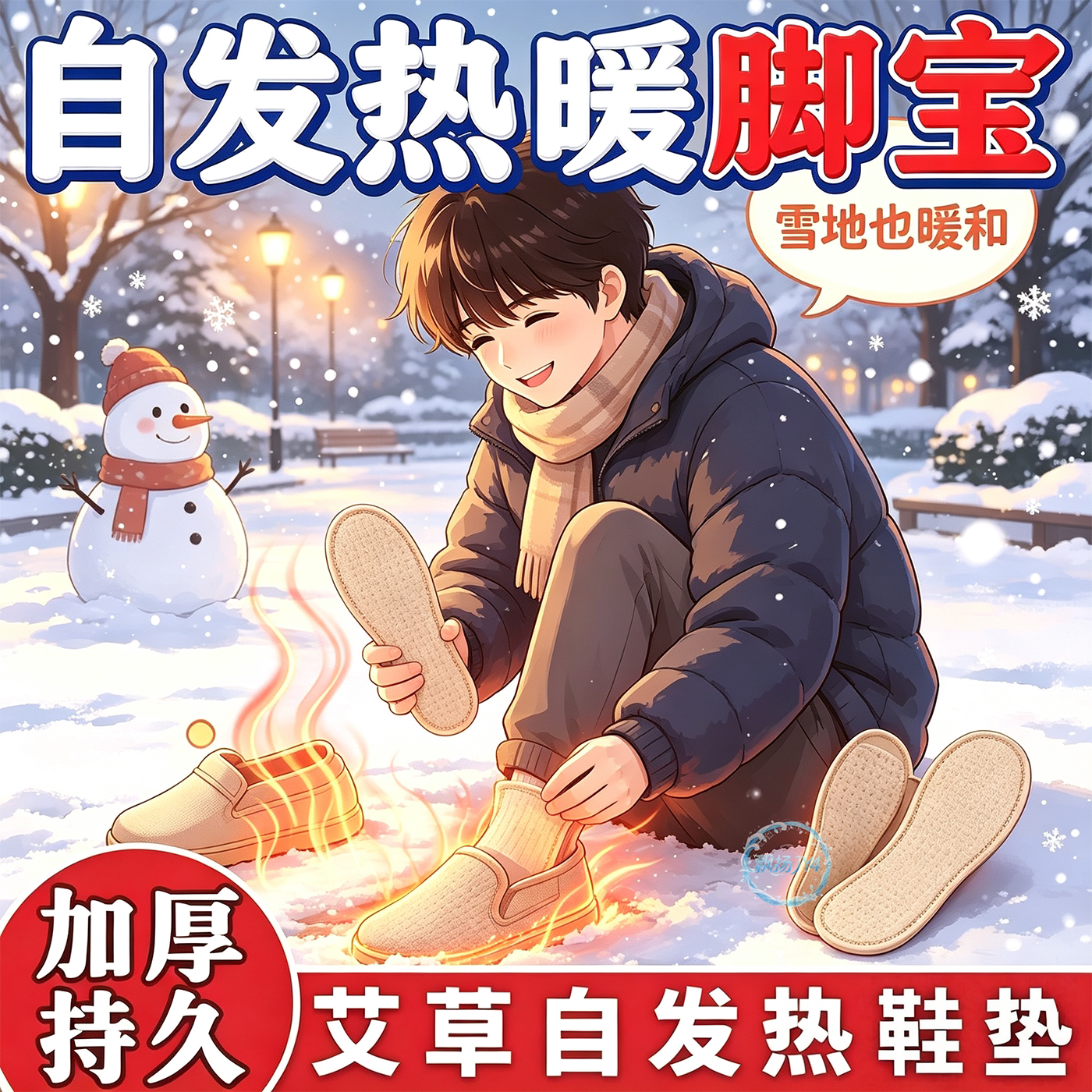成人发热鞋垫自发热鞋垫暖脚底加热鞋垫可行走暖鞋垫冬季自热足底