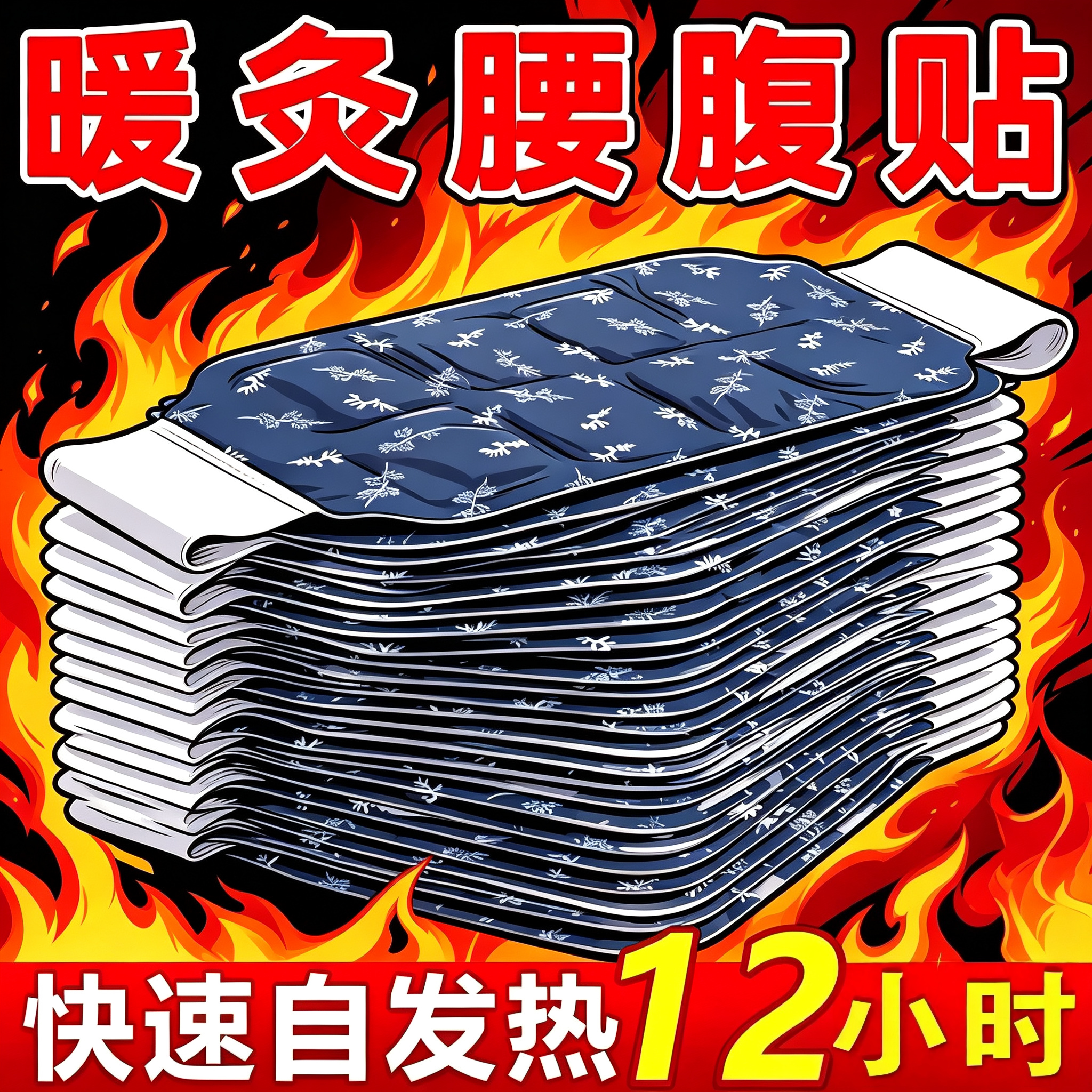 艾草自发热暖宫热敷腰腹贴