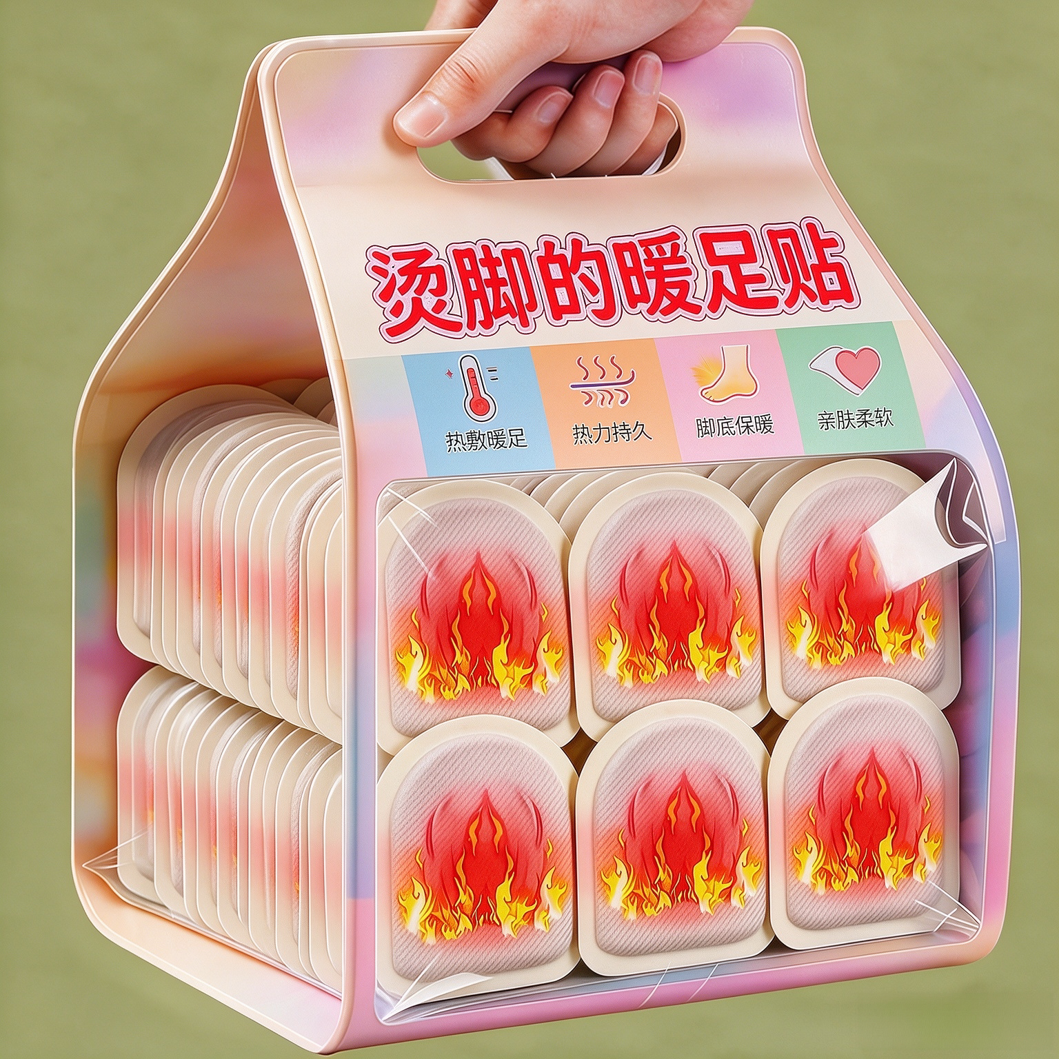 艾草生姜暖足贴持久发热驱寒