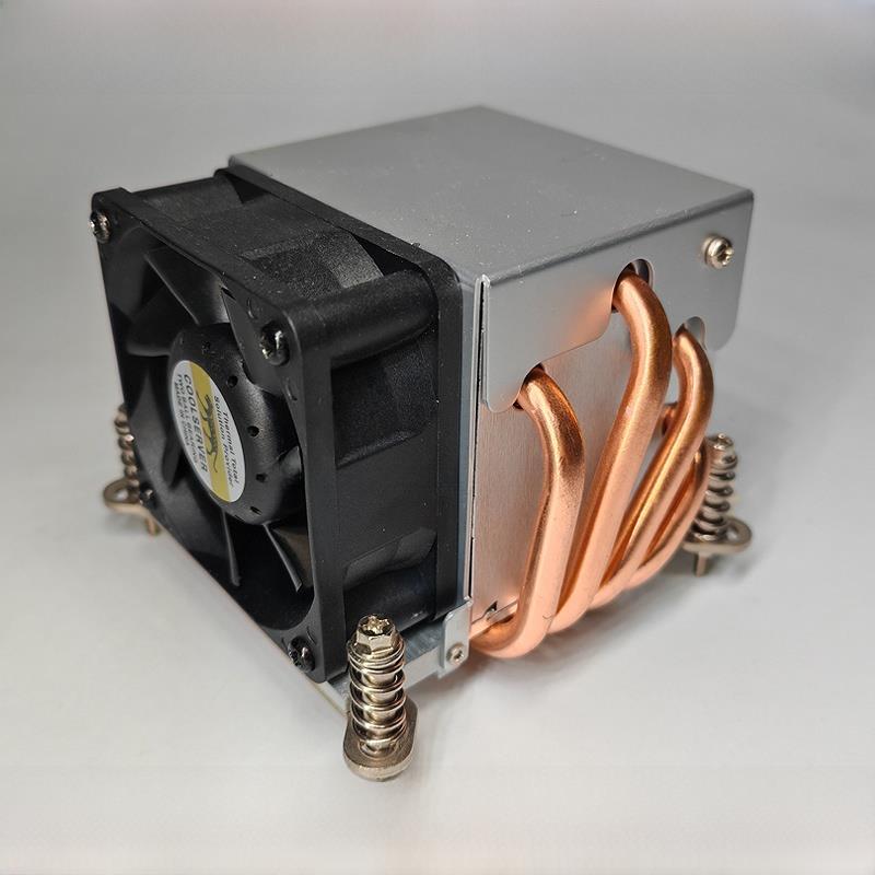 金钱豹2U服务器CPU散热器侧吹1700/1200/115X/1366/2011温控风扇