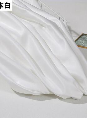 加厚无05295弹哑装贡缎色丁面光汉服婚纱缎礼服料西服装布料拍照