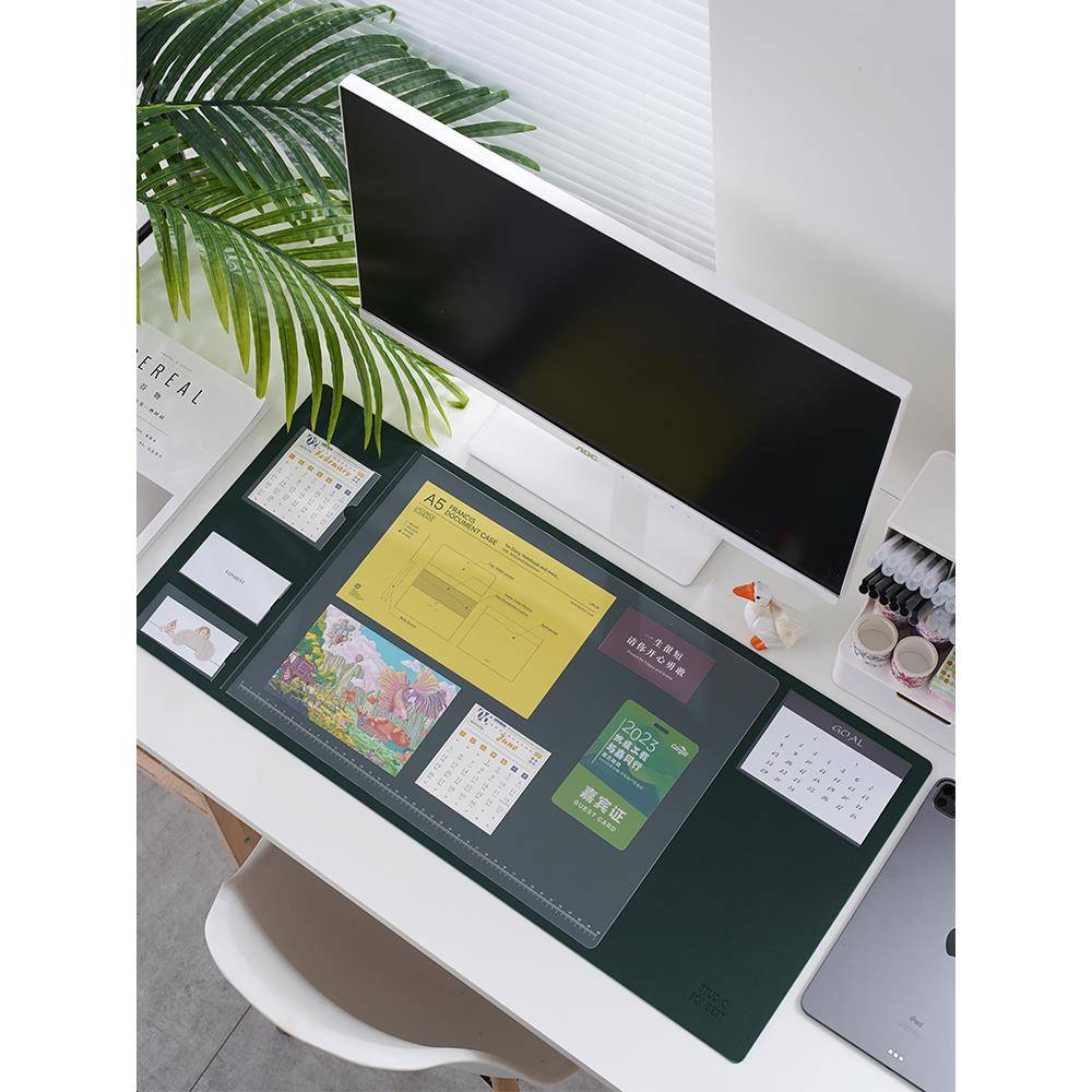 超大号办公桌垫多功能鼠标垫备忘写字垫桌面收纳软垫电脑键盘垫子