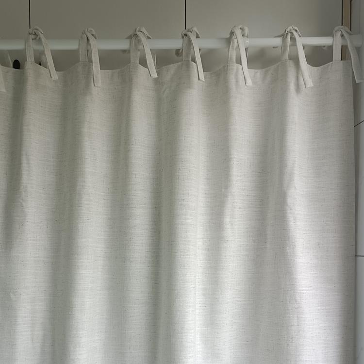 房门短帘纯色日式欧棉麻半遮光窗帘布北帘柜子遮挡帘遮44147丑帘