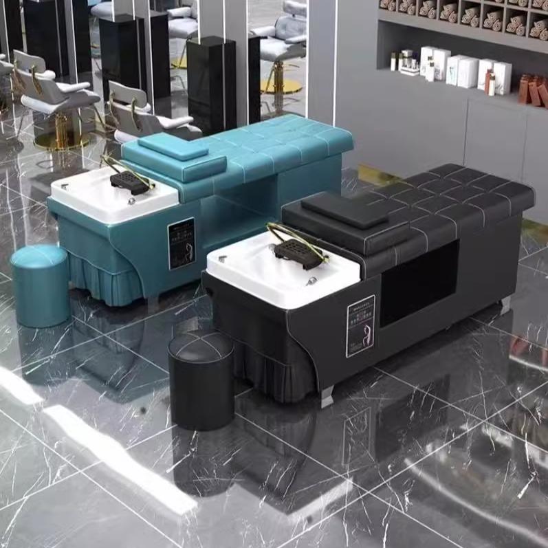 包邮泰式洗头床理发店专用发廊美容院采耳熏蒸按摩带热水器头疗床