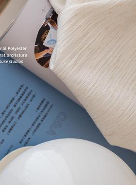 云屿纱 自留用 古风透羊毛好感奶油亚麻窗纱光41074不透人中客厅