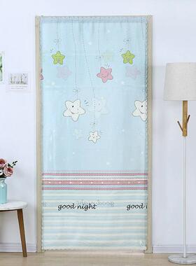 魔术贴门帘艺双面窗帘卧室空调挡隔断帘卫生厨间布房门90159帘家