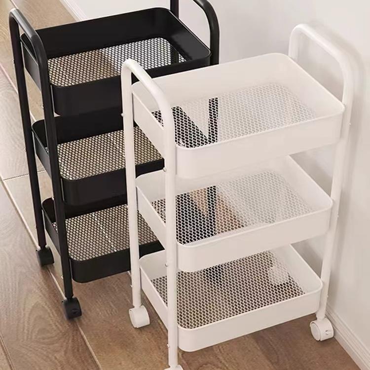 小推车置物架厨房落地卧室多层婴儿零食移动浴室卫生间收纳储物架