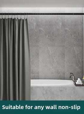 无伸缩杆支撑杆孔窗帘杆晾衣浴杆打52409不锈钢帘杆晾衣杆罗马杆