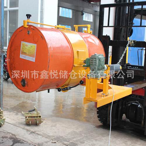 H0K30电动油桶翻转车 带遥控叉油桶倒ZHLSH中料 车油桶夹 可倾式