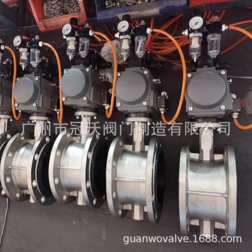 D641X-16P D641X-10P不锈钢气动法兰蝶阀 304 316L气动法兰蝶阀