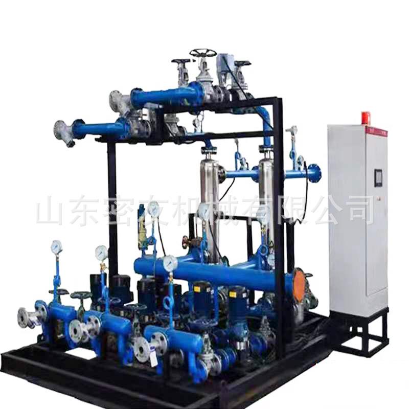 蒸汽热交换站螺旋缠绕管换热机组屠宰场全自动智能清洗热水机组