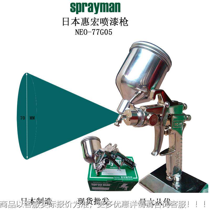 口喷进枪日本947惠宏P咬RSAYMAN低压高雾化喷漆枪模具晒纹花喷油图片