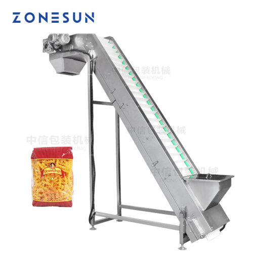 ZONESUN 电动爬梯式上料机 自动流水式螺旋上料机 物料提升机SLJ2