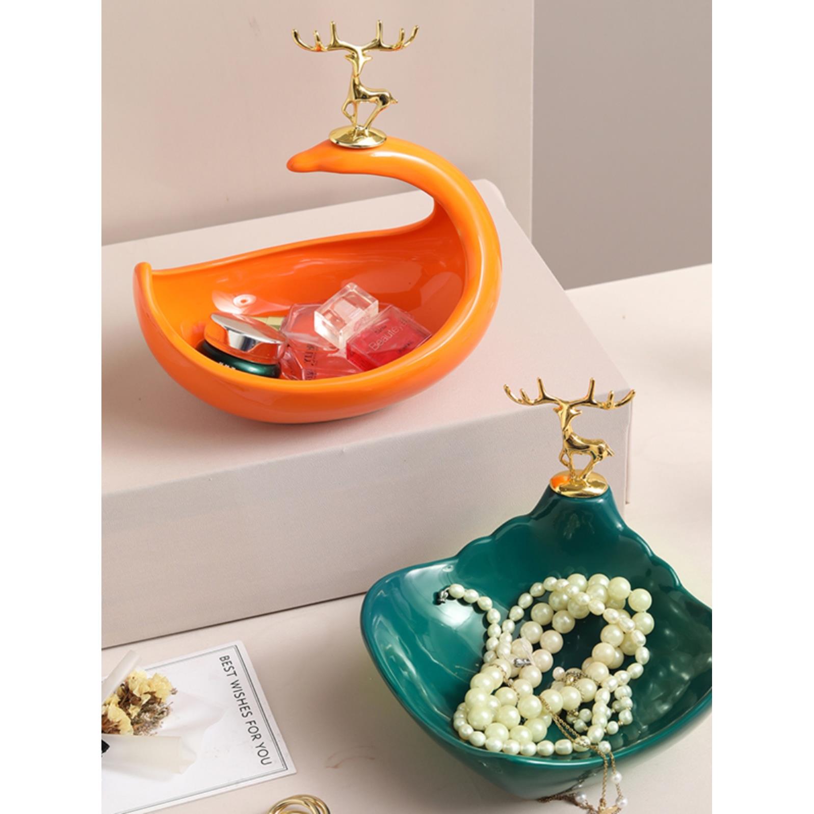 进门入户鞋柜放玄关钥匙收纳盒摆件门口客厅酒柜电视柜家居装饰品