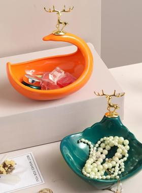 进门入户鞋柜放玄关钥匙收纳盒摆件门口客厅酒柜电视柜家居装饰品