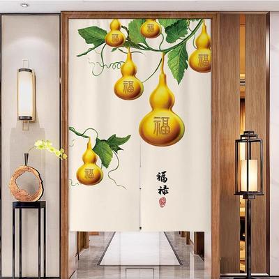 葫芦门帘隔断帘入户厕所卧室穿堂风化解对门卫生间风水半截遮挡帘