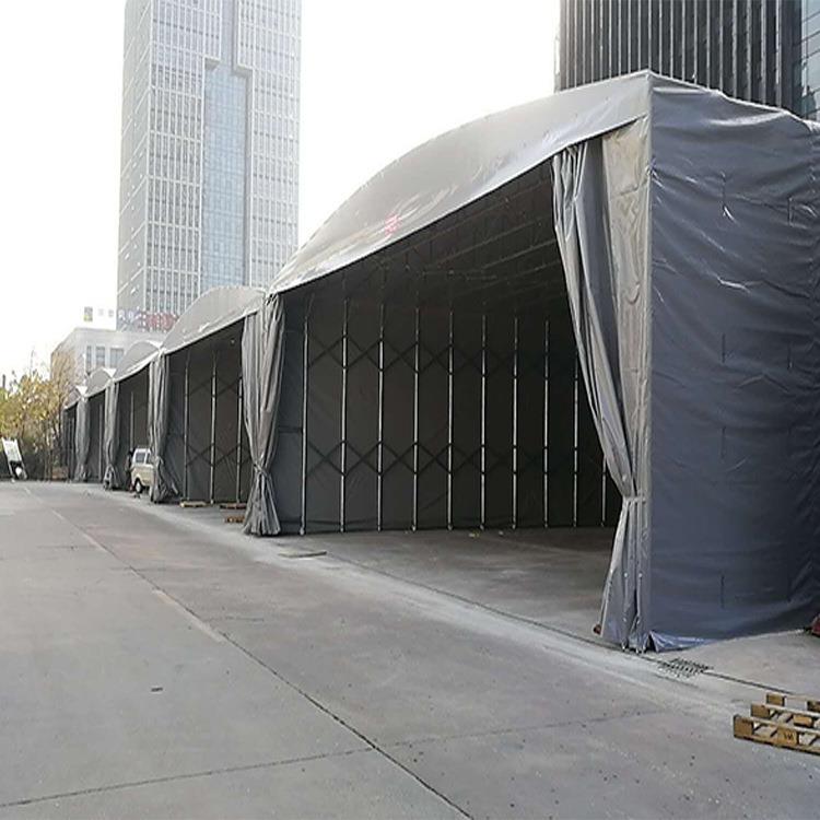 淮南户外遮阳蓬仓库伸缩式雨篷大型活动大排档夜宵停车移动推拉篷