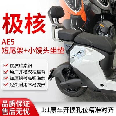 适用极核AE5ipro一体座后尾架短尾架载人坐垫后扶手靠背改装配件