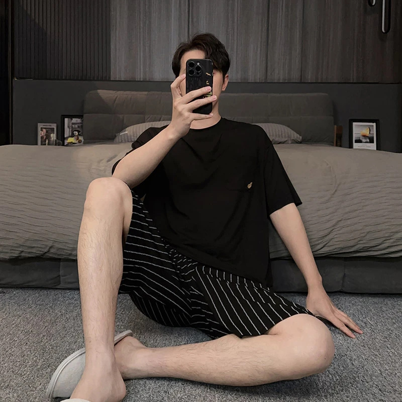 cool酷家居服短袖薄款休闲睡衣男