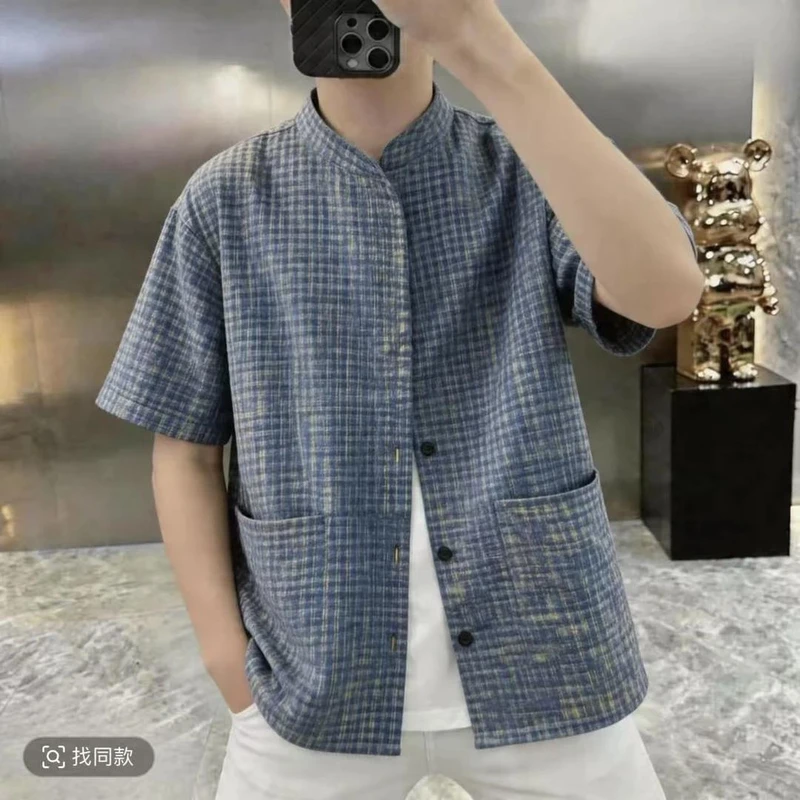 黑择STUDIO夏宽松休闲设计感衬衣