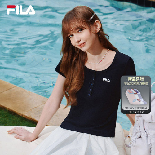 FILA斐乐女子针织短袖衫