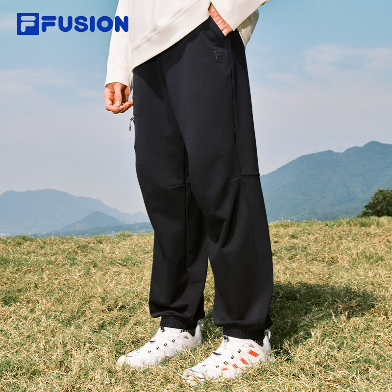 FILA FUSION斐乐潮牌男子针织长裤2025冬季新款时尚休闲裤工装裤,户外/登山/野营/旅行用品,户外休闲裤,淘宝优惠券,粉丝福利购,淘宝优惠卷