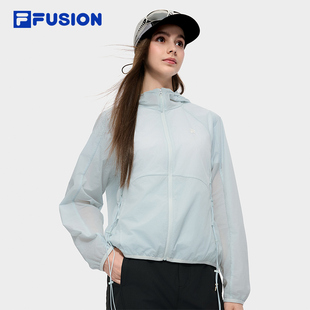 新款 斐乐女士防晒衣2025秋季 轻薄皮肤衣连帽外套女 FUSION FILA