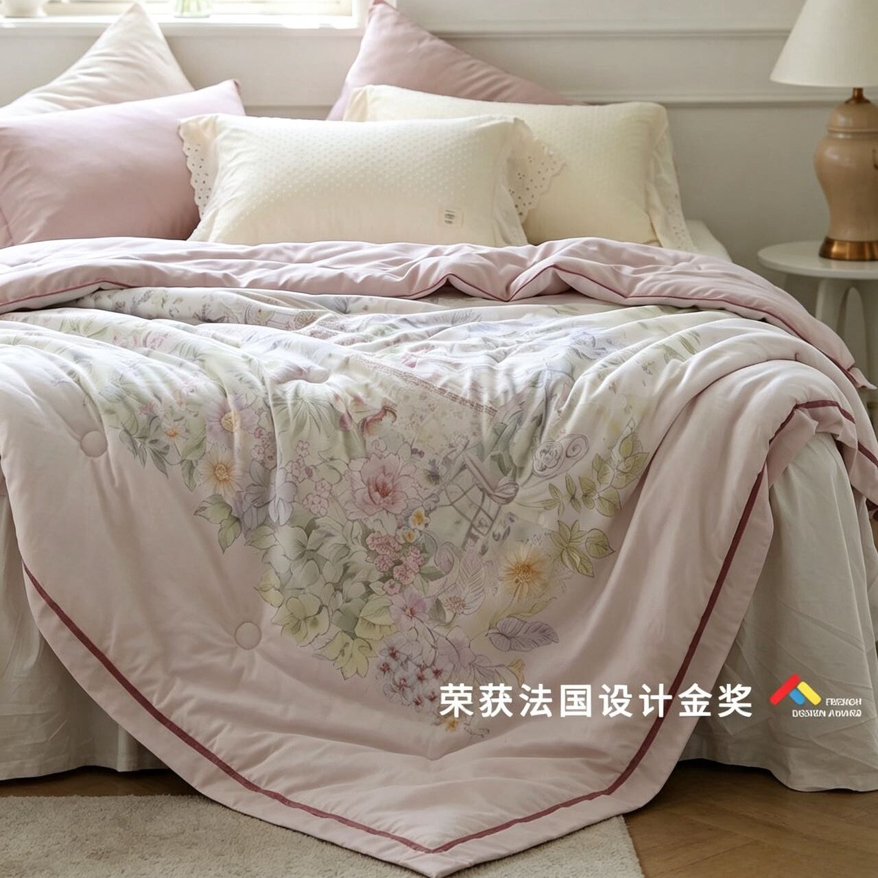 雅赞纯棉磨毛水洗被免被套可机洗