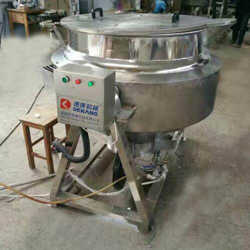 400L电加热导热油994夹层锅商可倾式用夹锅 辣椒酱带 搅拌层炒锅