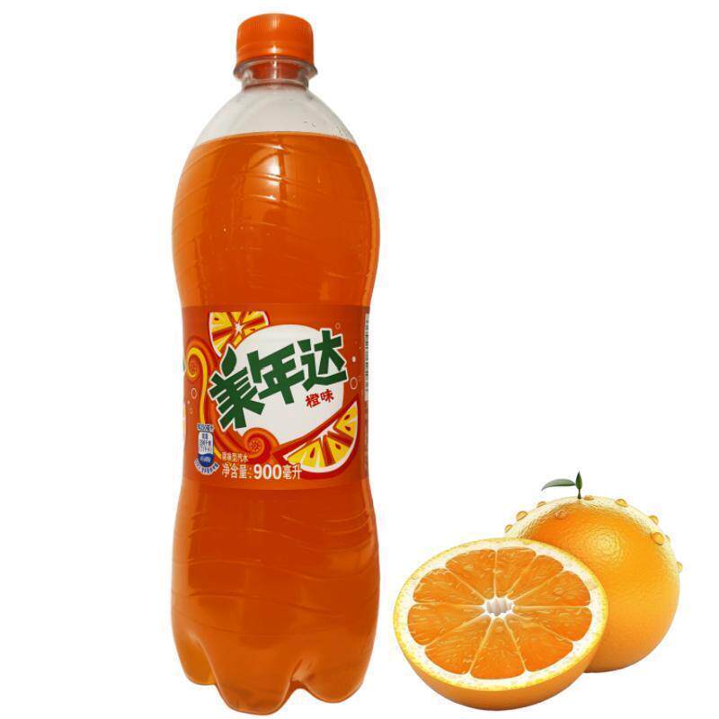 新货百事橙青苹果葡萄冰镇西瓜味碳酸饮料900ml瓶装果味汽