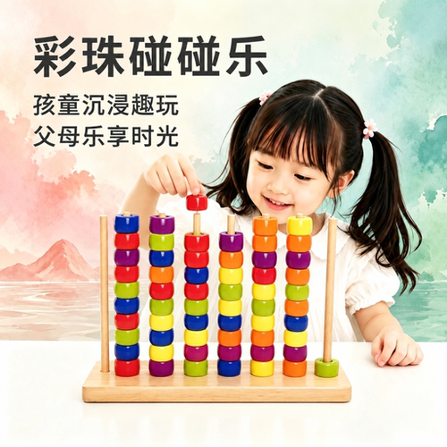 颜色配对逻辑思维训练益智玩具