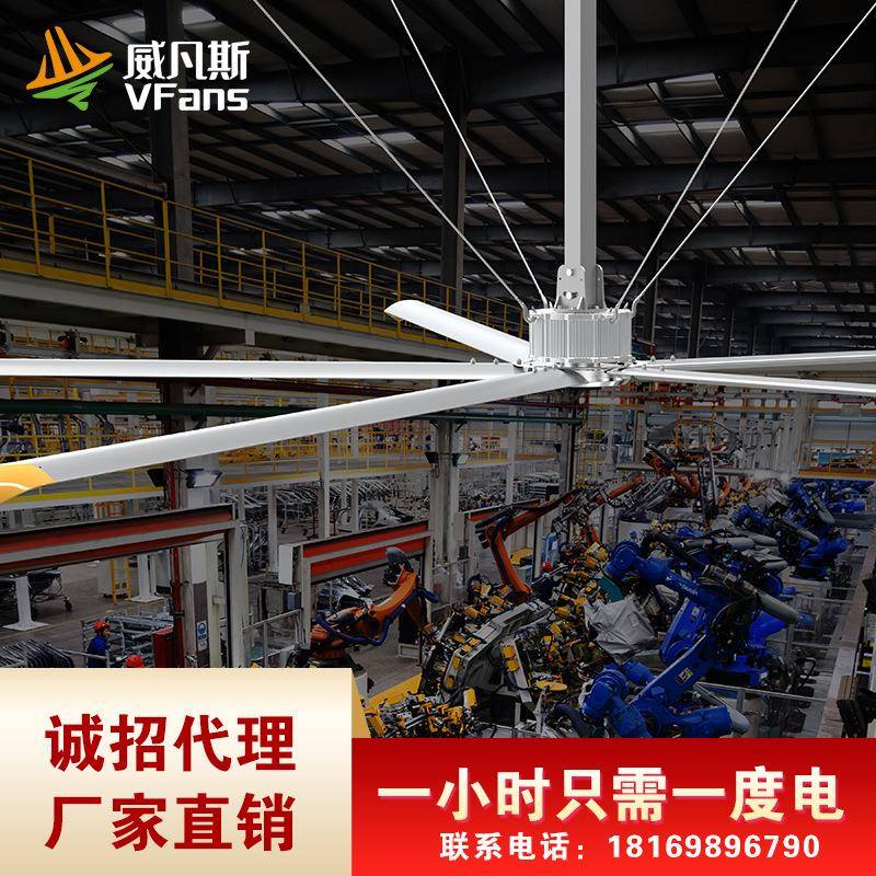 特大工业风扇节能大吊扇环保机通风降温散热风扇永磁电机