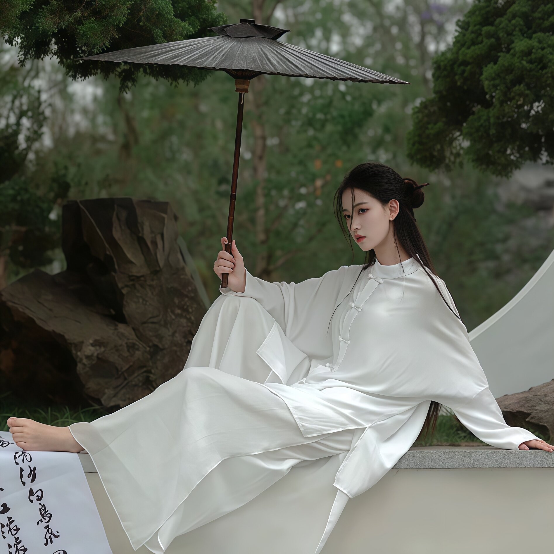 2026夏季新款复古清冷盘扣太极服宽松衬衣太极拳新中式女款练功服