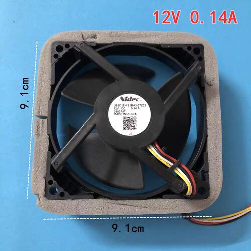 适用冰箱原装冷藏冷冻风扇散热风机U92C12MS1BA3-57Z32  0.14