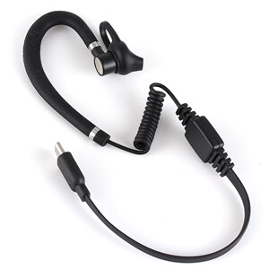 中晨SR610A耳挂式小型迷你对讲机小贝壳专用超导空导耳机线